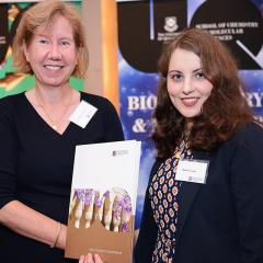 Rebecca Lane receiving her award.   